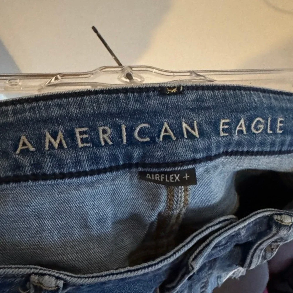 American Eagle Denim Shorts 32 Distressed Airflex grunge Cutoff streetwear 90s